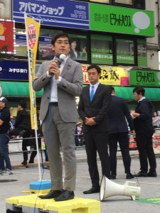 立憲民主党街頭演説会＠中野駅北口に参加しました